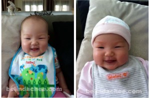 5 Months Old. Identical smiles....